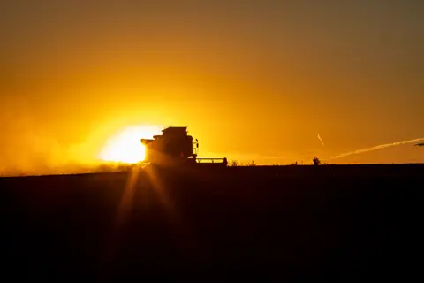 Mähdrescher Silhouette