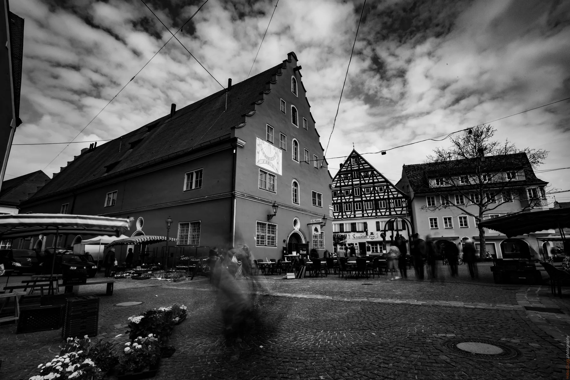 Schranne im Vorübergehen