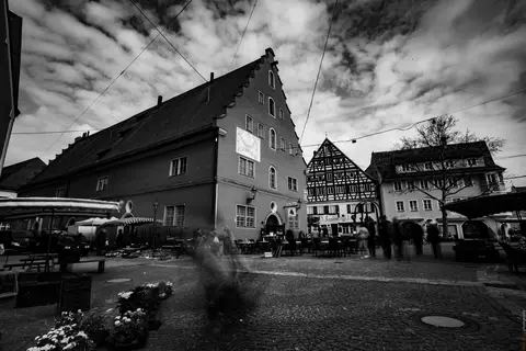 Schranne im Vorübergehen